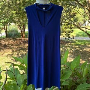 Stunning royal blue swing dress. Size medium.